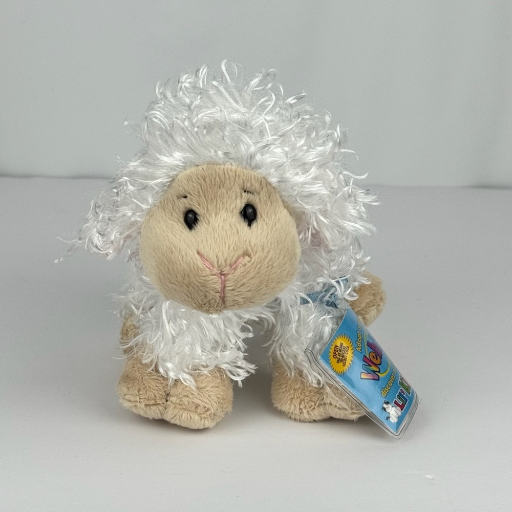 Ganz Webkinz HM201 Baby Lamb Sheep Stuffed Animal Plush - New with Sealed Code
